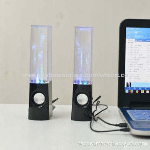 Fashionable Portable Mini/Water-dancing Stereo Speakers with 2.3.5mm Standard Audio Input
